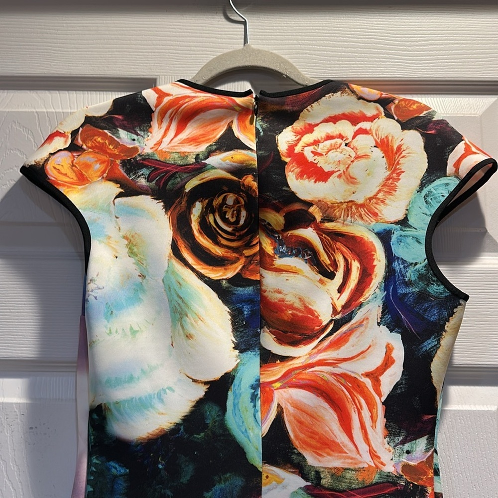 Clover Canyon Magical Sky Neoprene Bodycon Fitted Mini Dress L - Picture 10 of 10